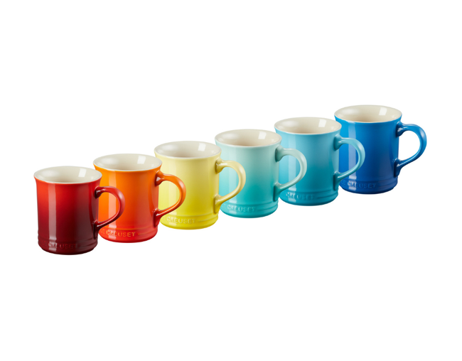 Set 6 Tazas Seattle Rainbow, view 4