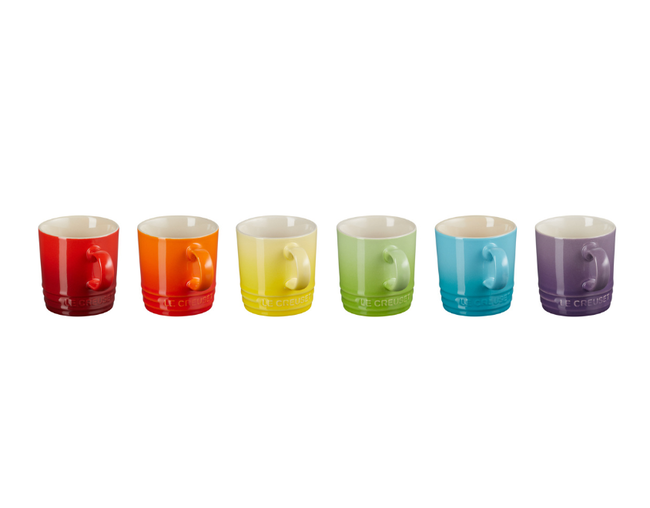 Set 6 Tazas London Rainbow, view 2