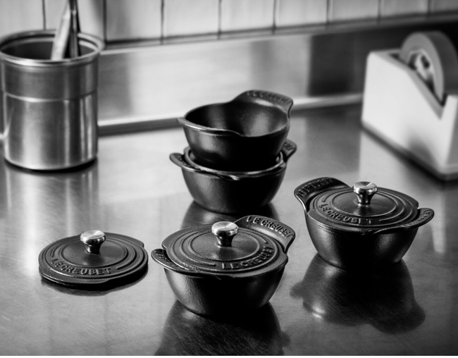 Set De 4 Mini Cocottes Con Tapa Gourmand, view 4