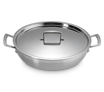 Cacerola Buffet Clásica Con Tapa Acero Inoxidable