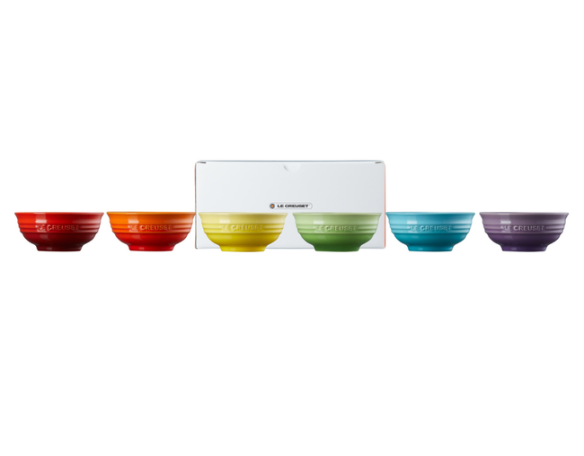 Set 6 Bowl Mini Rainbow 180ml, view 2