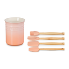 Set Bote Utensilios Con 5 Espátulas