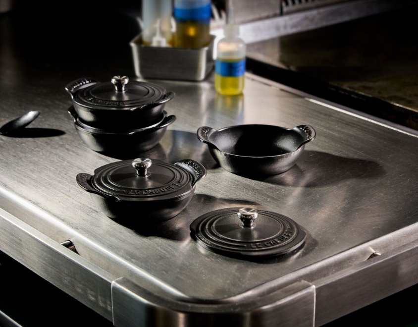 Set de 4 Mini Cacerola Buffete Con Tapa Gourmand