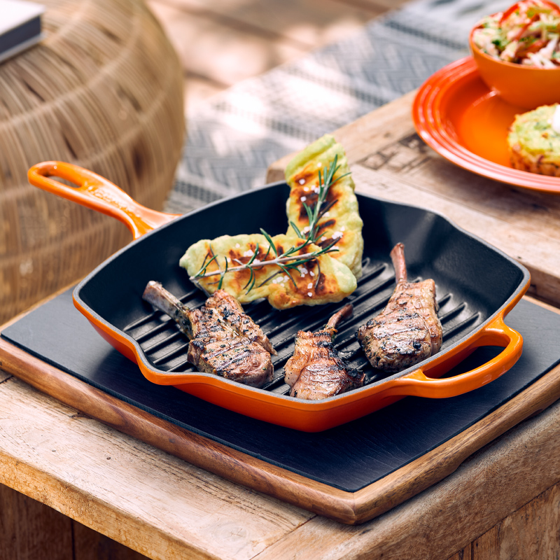 Sartén Grill Cuadrado de Hierro